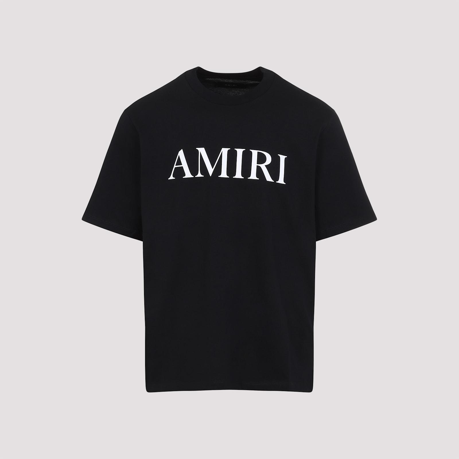AMIRI Cotton T-shirt With Logo Print In Black Product Image
