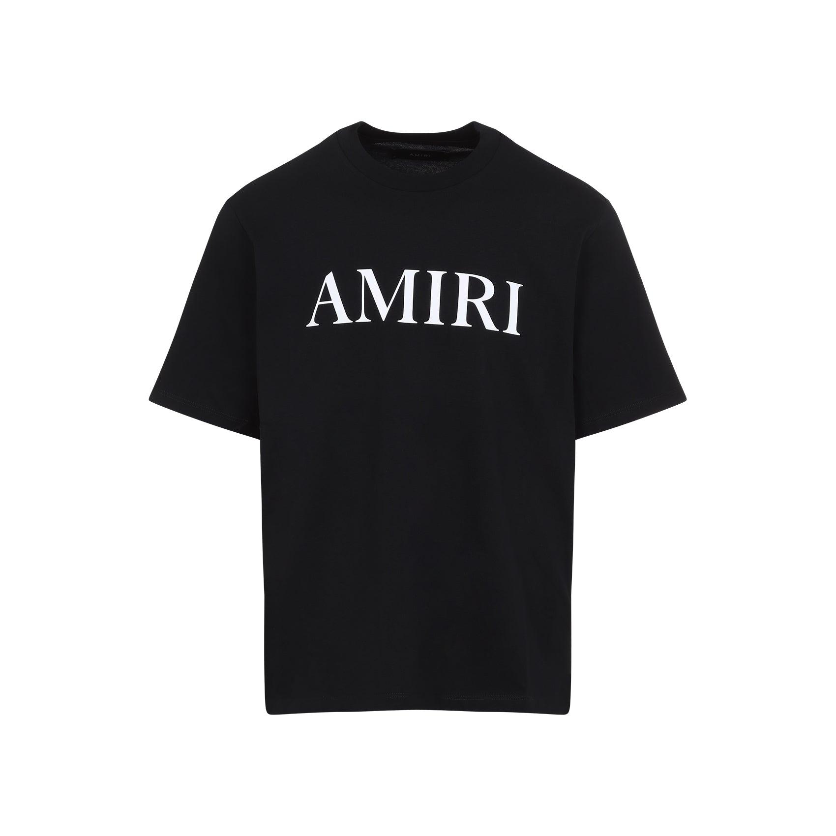 AMIRI Cotton T-shirt With Logo Print In Black Product Image