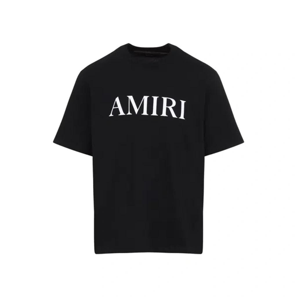 AMIRI Cotton T-shirt With Logo Print In Black Product Image
