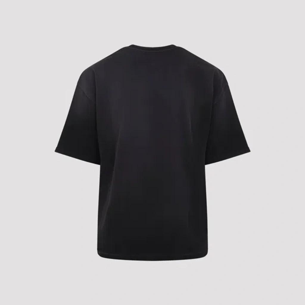 AMIRI Graphic Print Oversized Crewneck T-shirt Shirt In Black Product Image