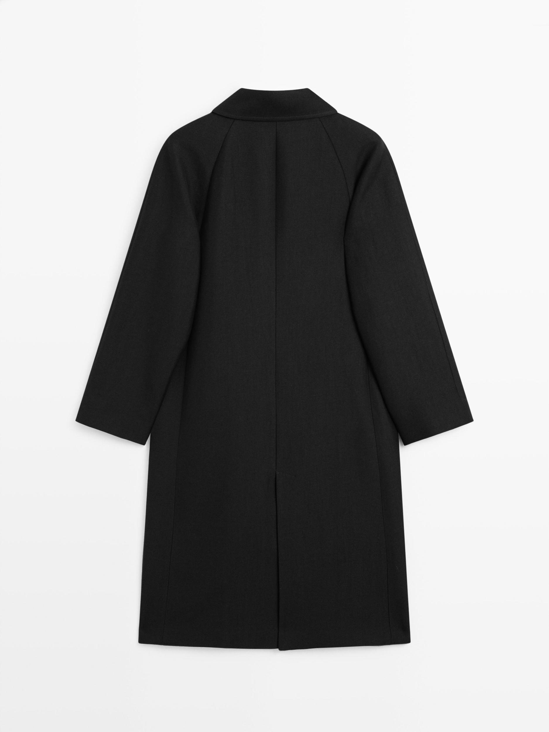 Long wool blend coat Product Image