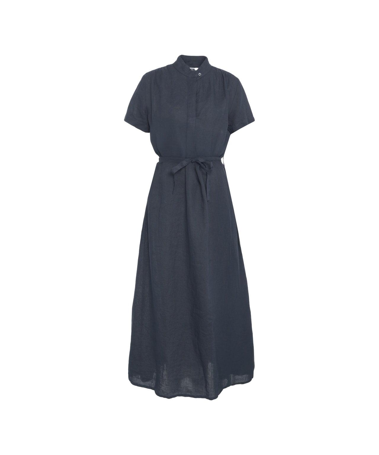 Maxi dress with waist belt Product Image