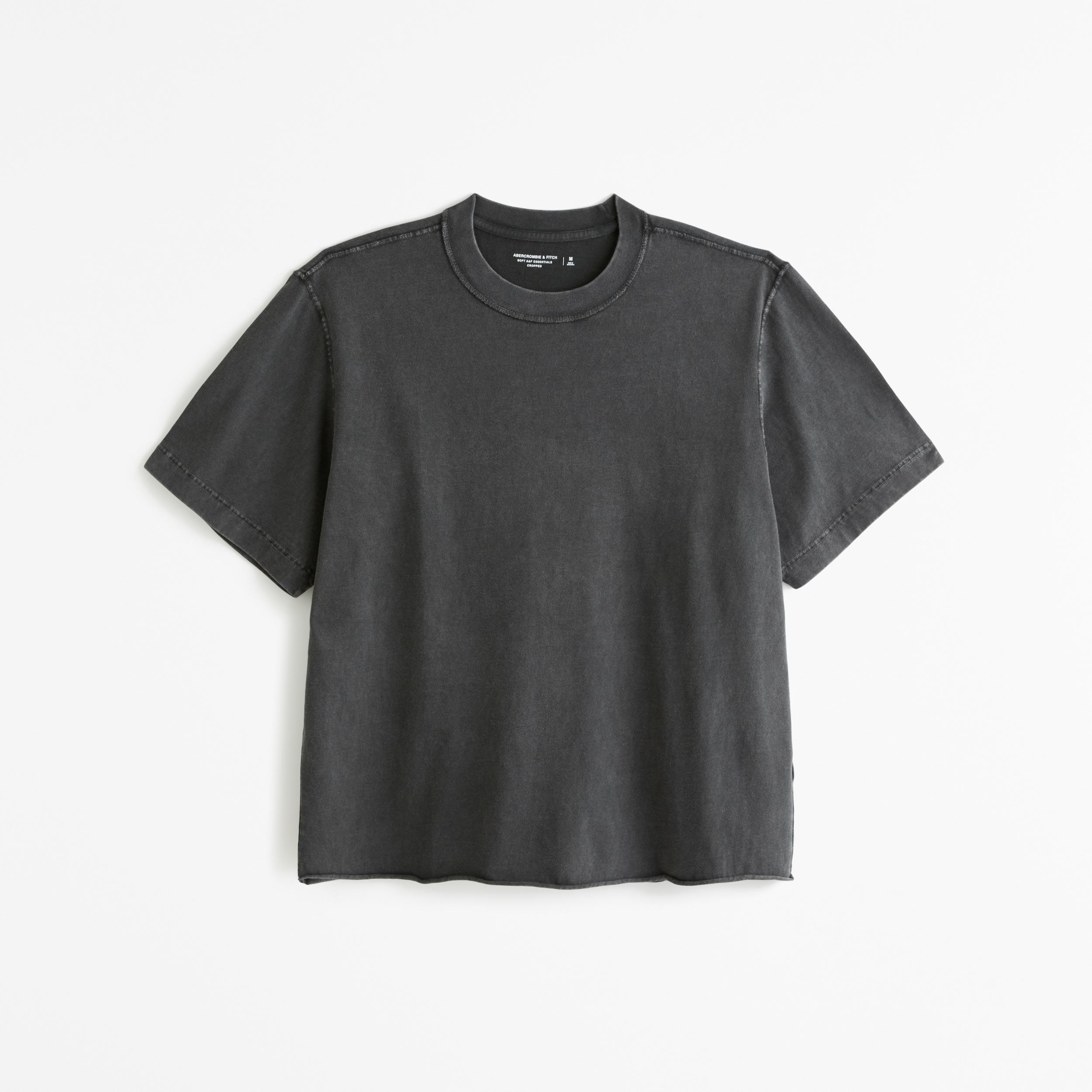 Vintage-Inspired Cropped Tee Product Image