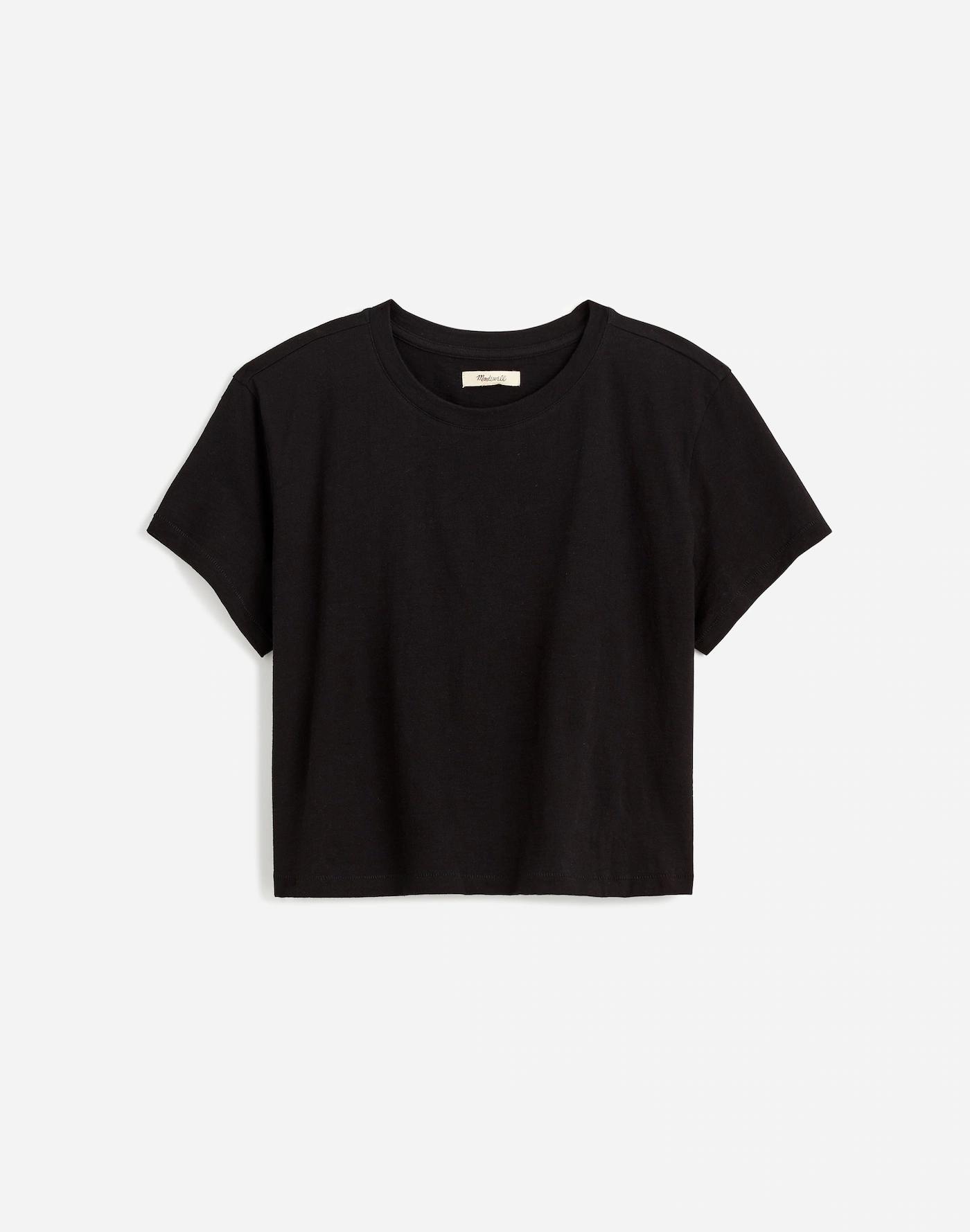 Slub Boxy-Crop Tee Product Image