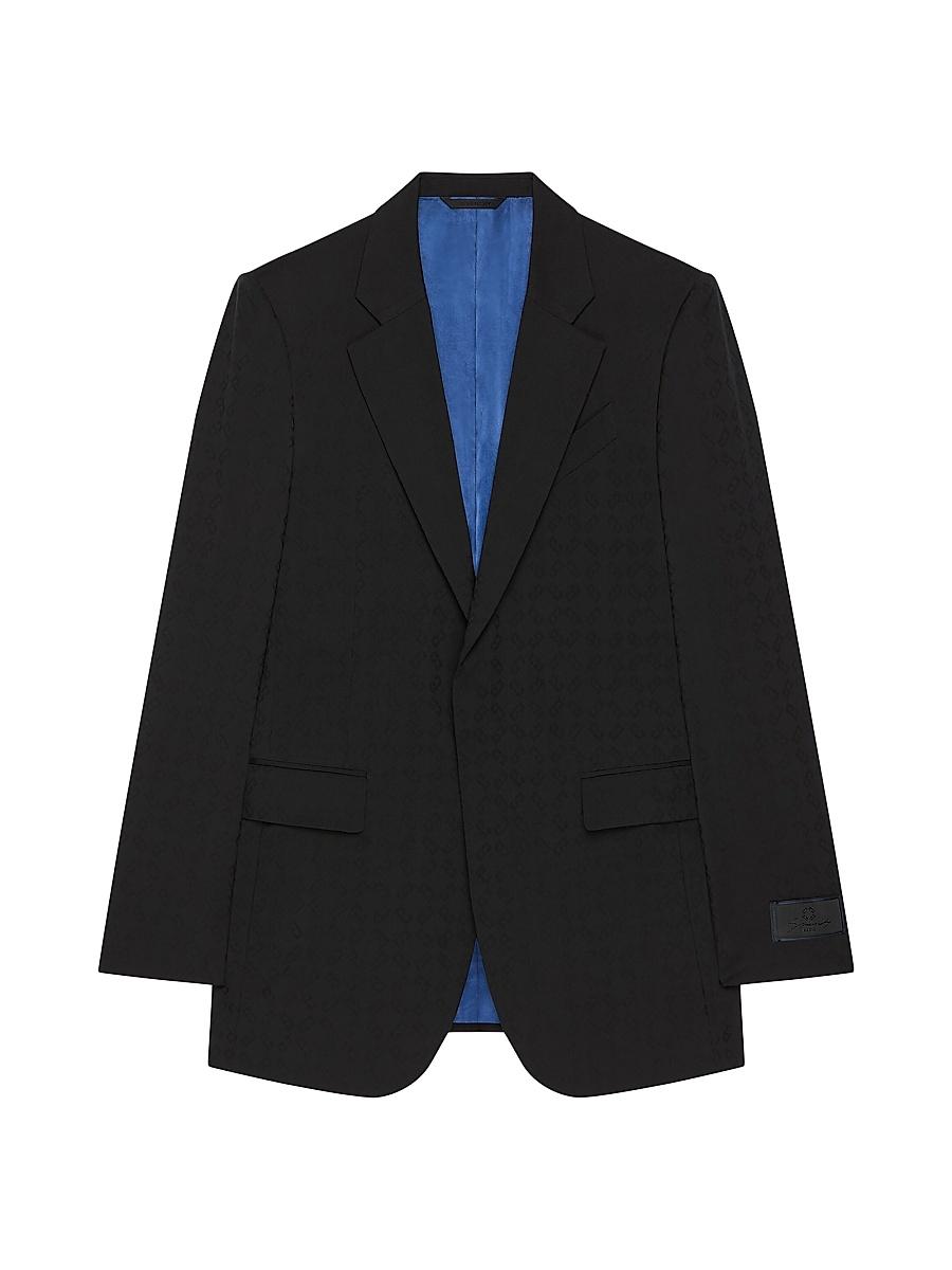 Mens Slim Fit Jacket in Monogram 72 Jacquard Product Image