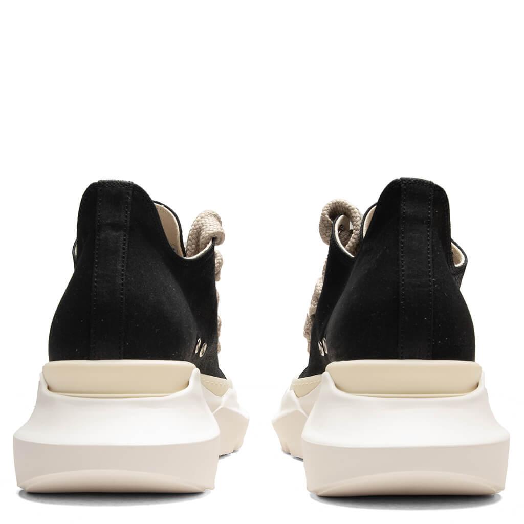 Denim Jumbo Laces Abstract Low Sneaks - Black/Milk Male Product Image