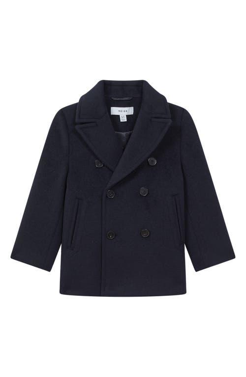 Reiss Kids' Bergamo Wool Blend Peacoat Product Image