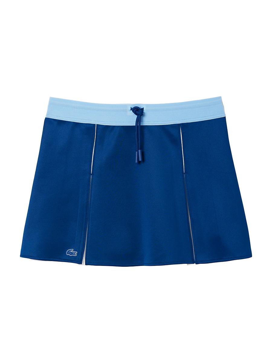 Womens Pleated Logo Drawstring Skirt Product Image