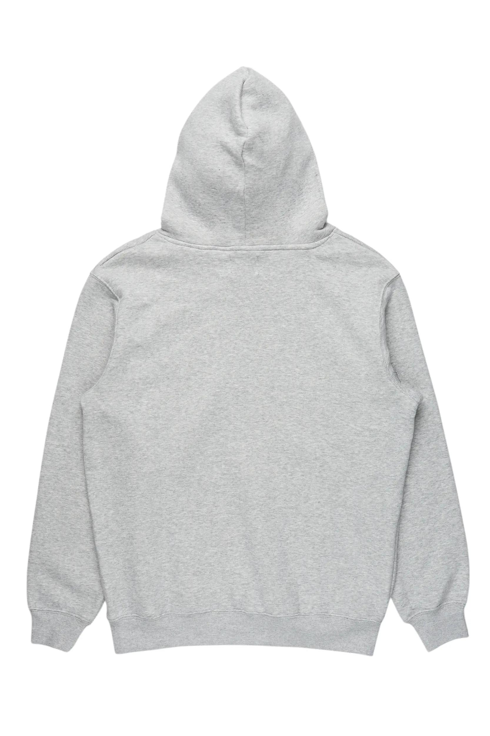 Womens Heather Grey Basic Hoodie Female Product Image