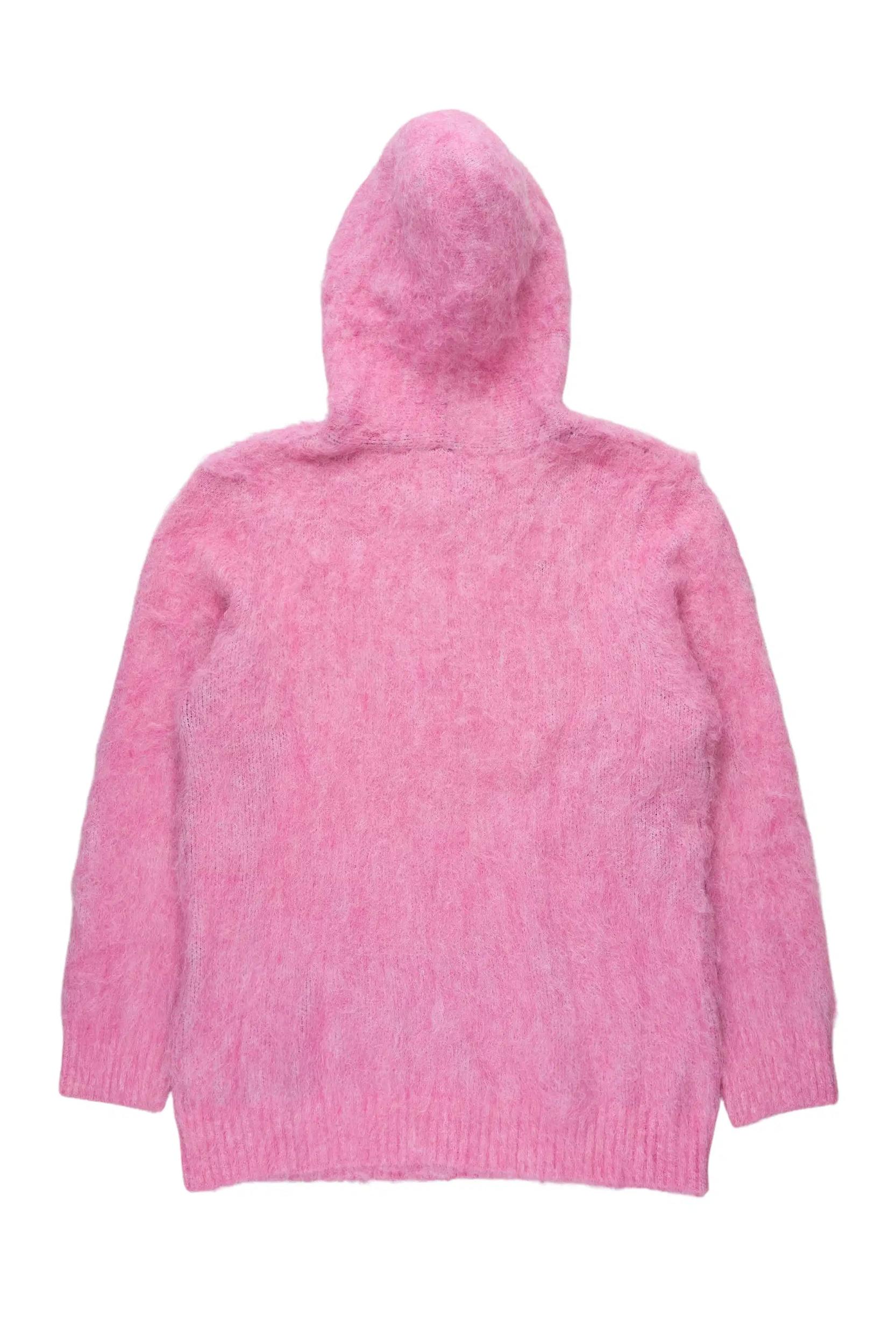 Andreas Pink Graphic Knit Hoodie Female Product Image