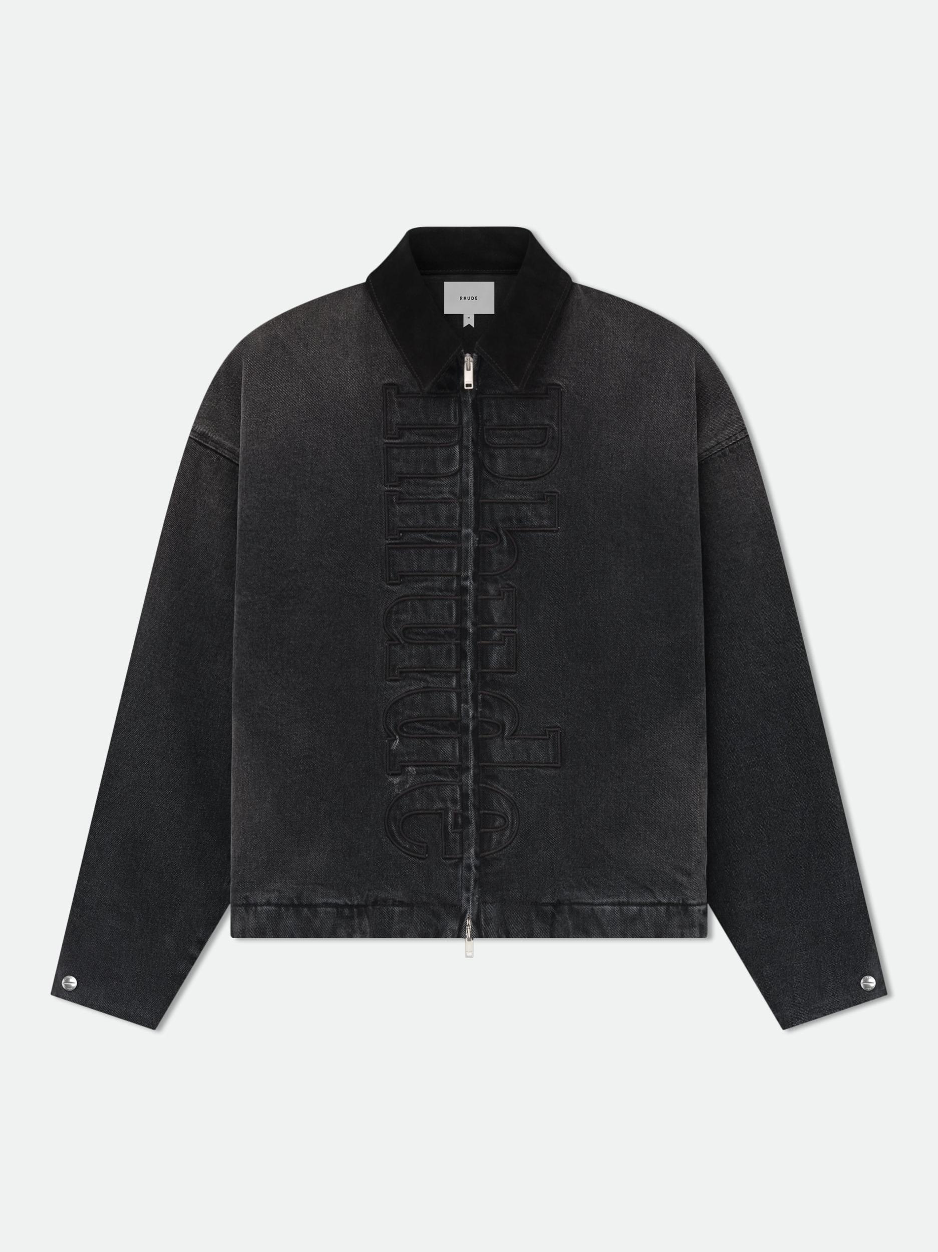 RHUDE LOGO FLANNEL WORK JACKET Male Product Image