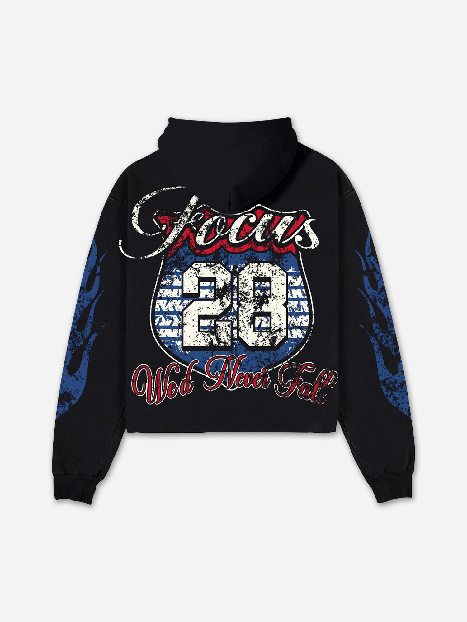 Sopula Focus On Retro Old Printed Graphics Hoodie Product Image