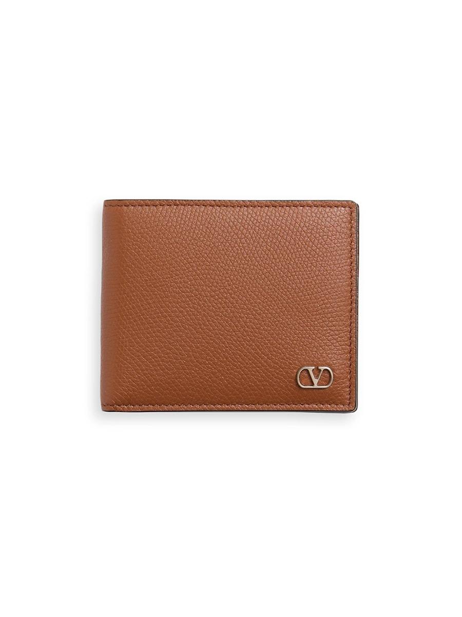 Mens VLogo Signature Grainy Calfskin Wallet Product Image