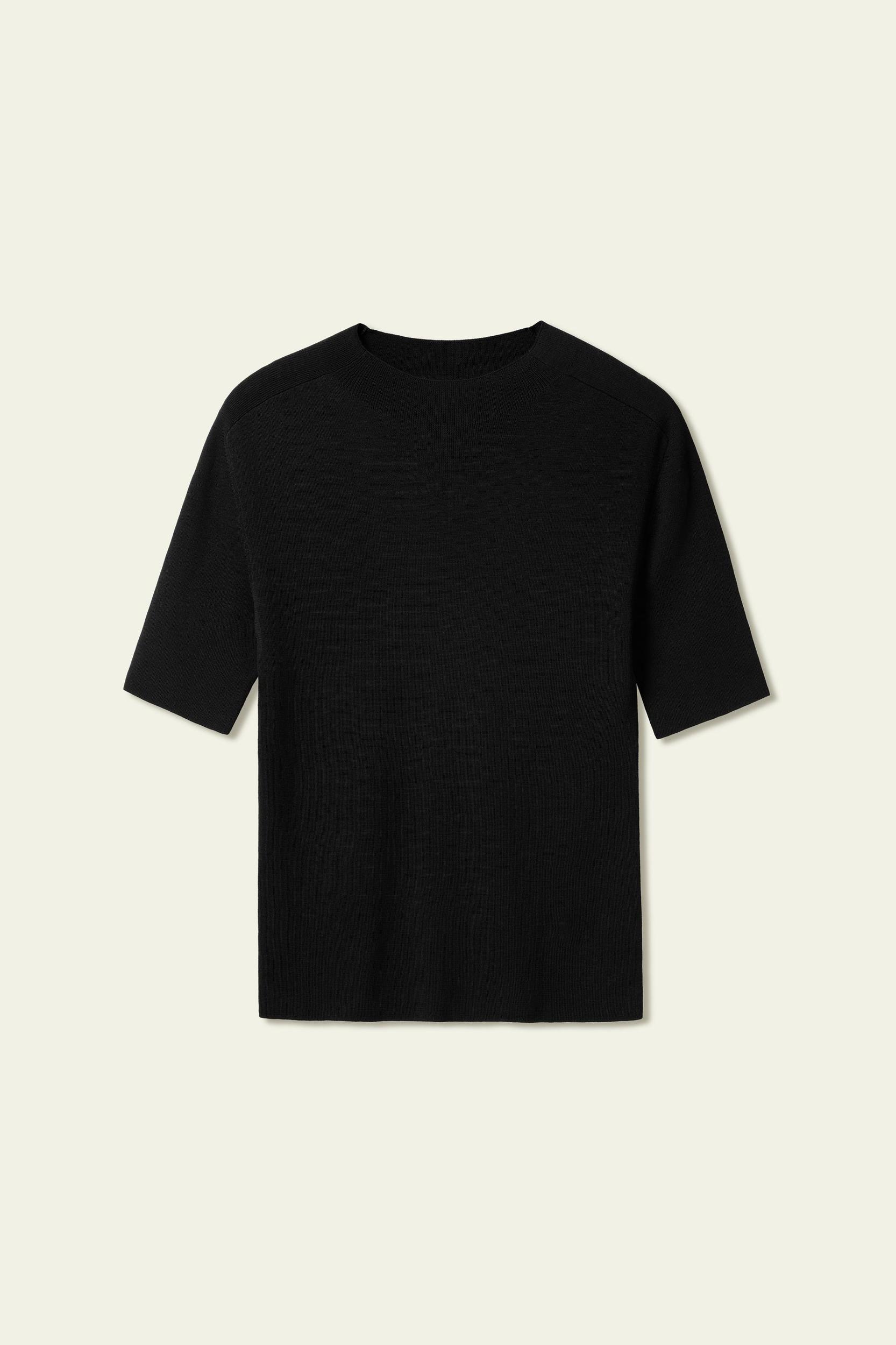 Seamless Silk-Cotton Slim-Fit Knit Top Product Image