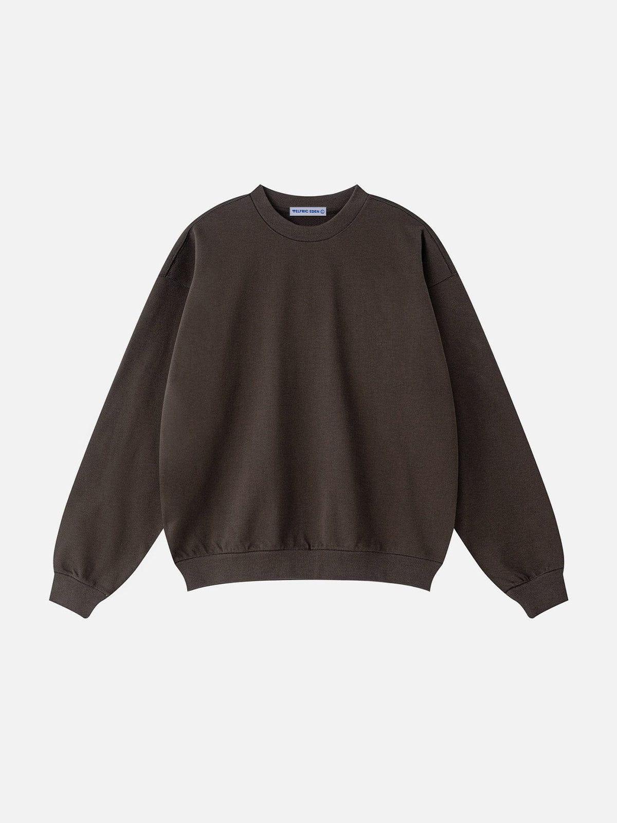 Aelfric Eden Basic Solid Oversized Sweatshirt Product Image