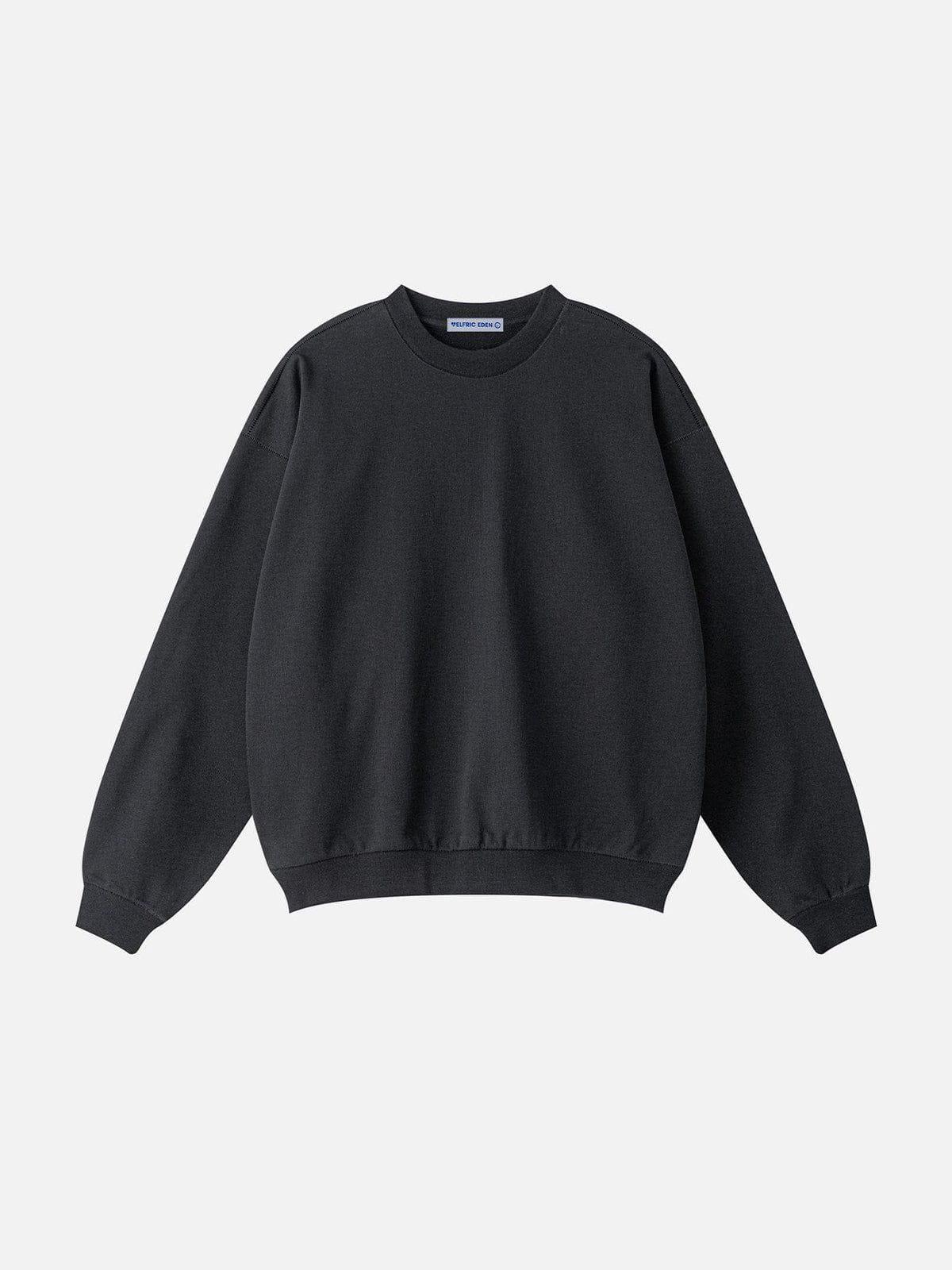 Aelfric Eden Basic Solid Oversized Sweatshirt Product Image