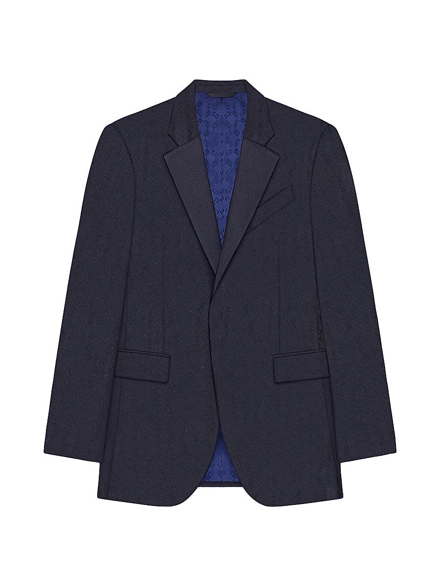 Mens Slim Fit Jacket in Monogram 72 Wool and Silk Product Image