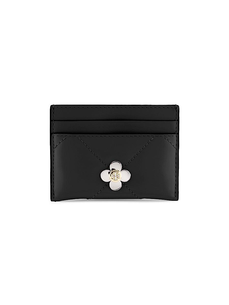 Womens Kira Diamond Leather Card Case Product Image