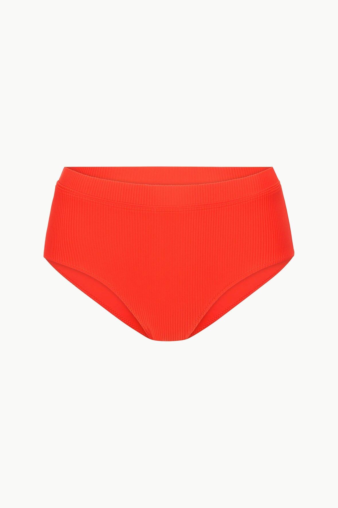 DEVON HIGH RISE BIKINI BOTTOM | CAYENNE Product Image