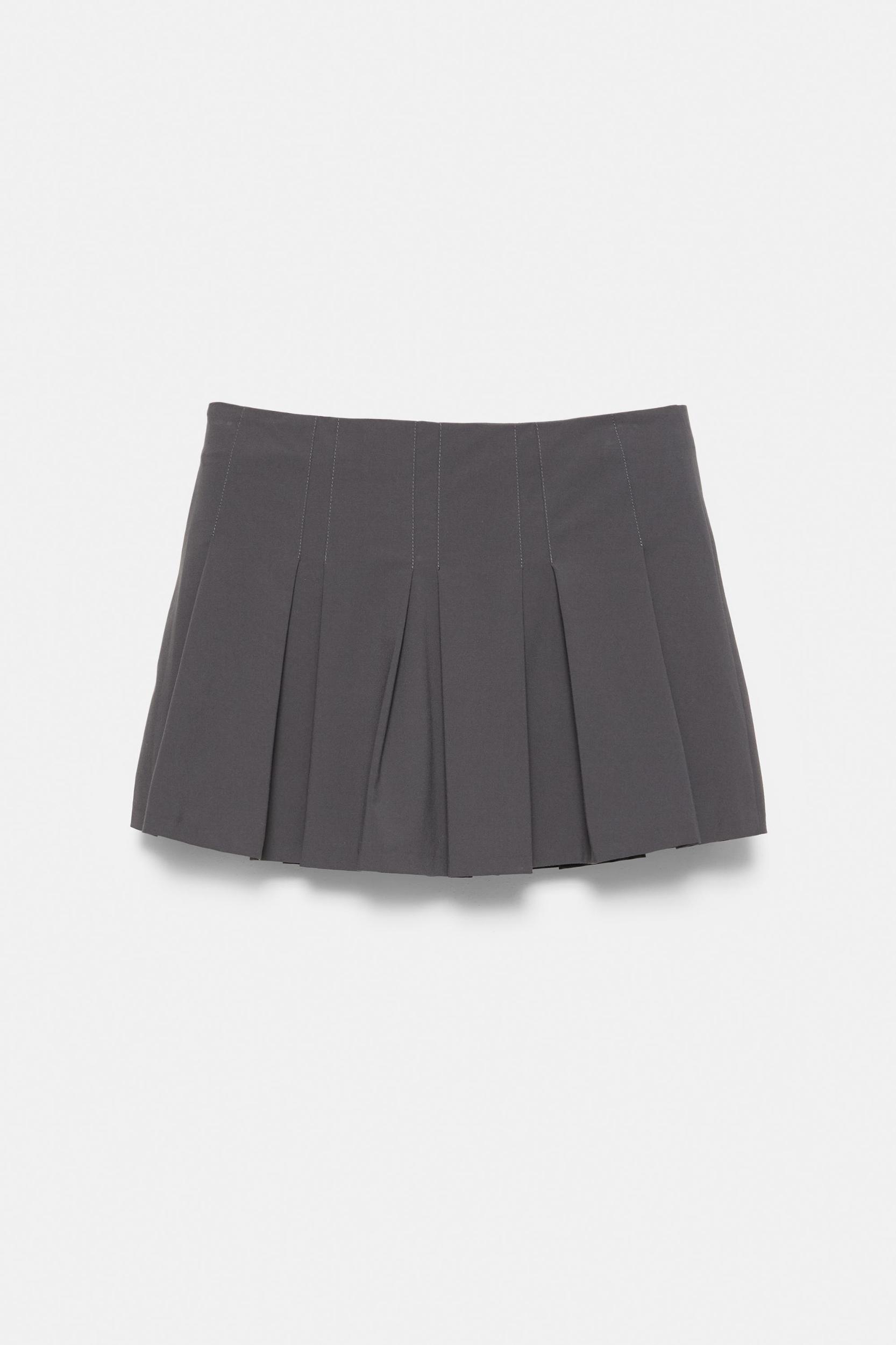 Box pleat mini skorts Product Image
