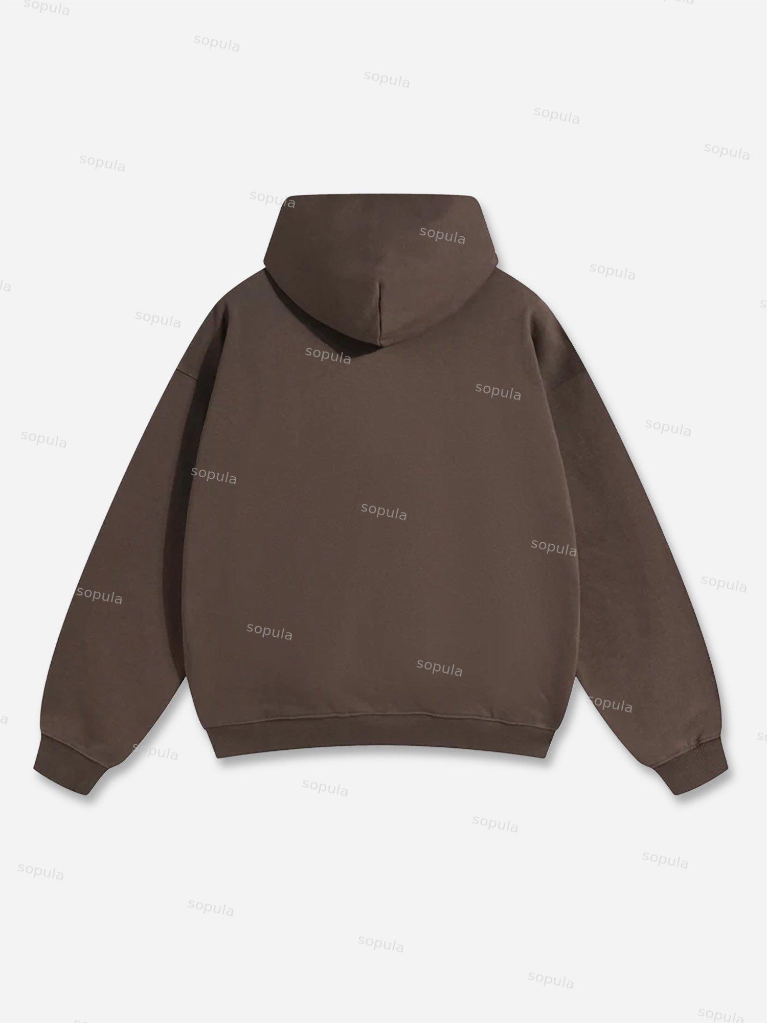 Sopula Make Yourself Prould Letter Print Graphic Hoodie Product Image