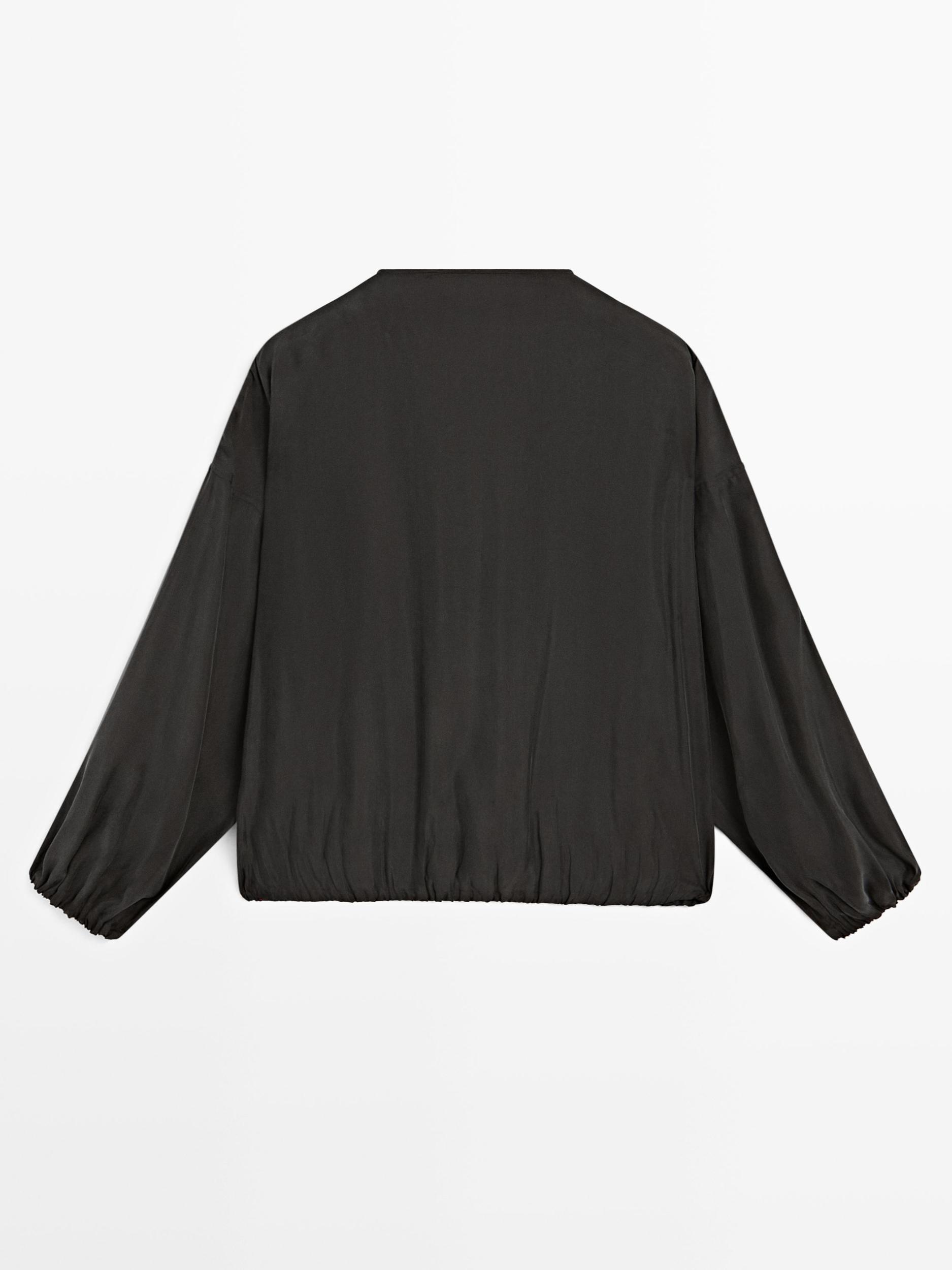 Shirt with drawstring detail Product Image