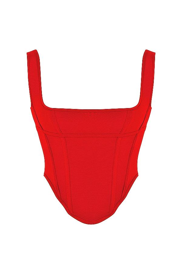 Edetta  scarlet mesh corset Product Image