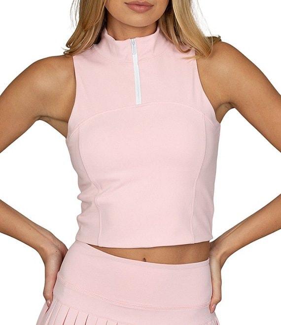 GOLD HINGE Day To Night Quarter-Zip Sleeveless Top Product Image