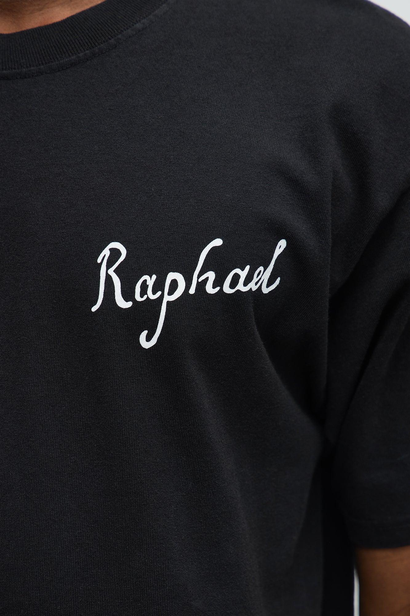 Raphael The School Of Athens Oversized Short Sleeve Tee - Black Male Product Image