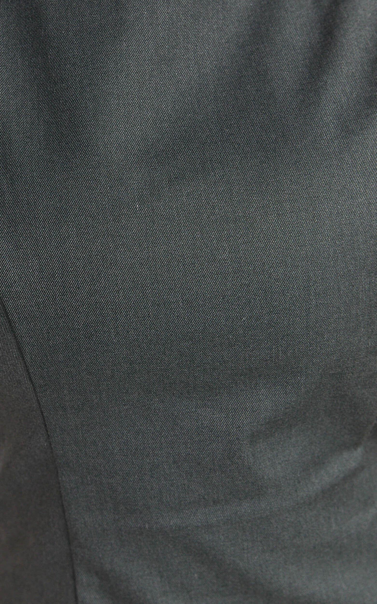 Vera Mini Dress - Sleeveless High Neck A Line Dress in Charcoal Product Image