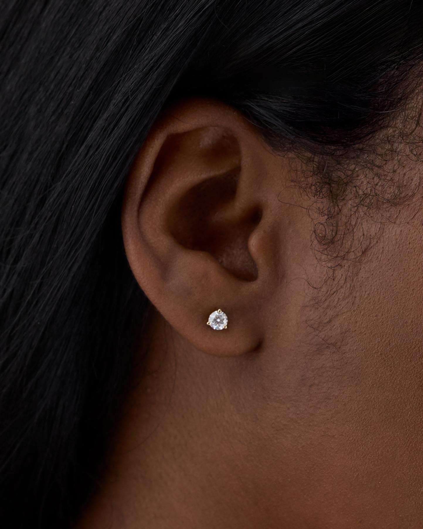 Quince | Women's 14K Gold Lab Grown Diamond Martini Studs Product Image