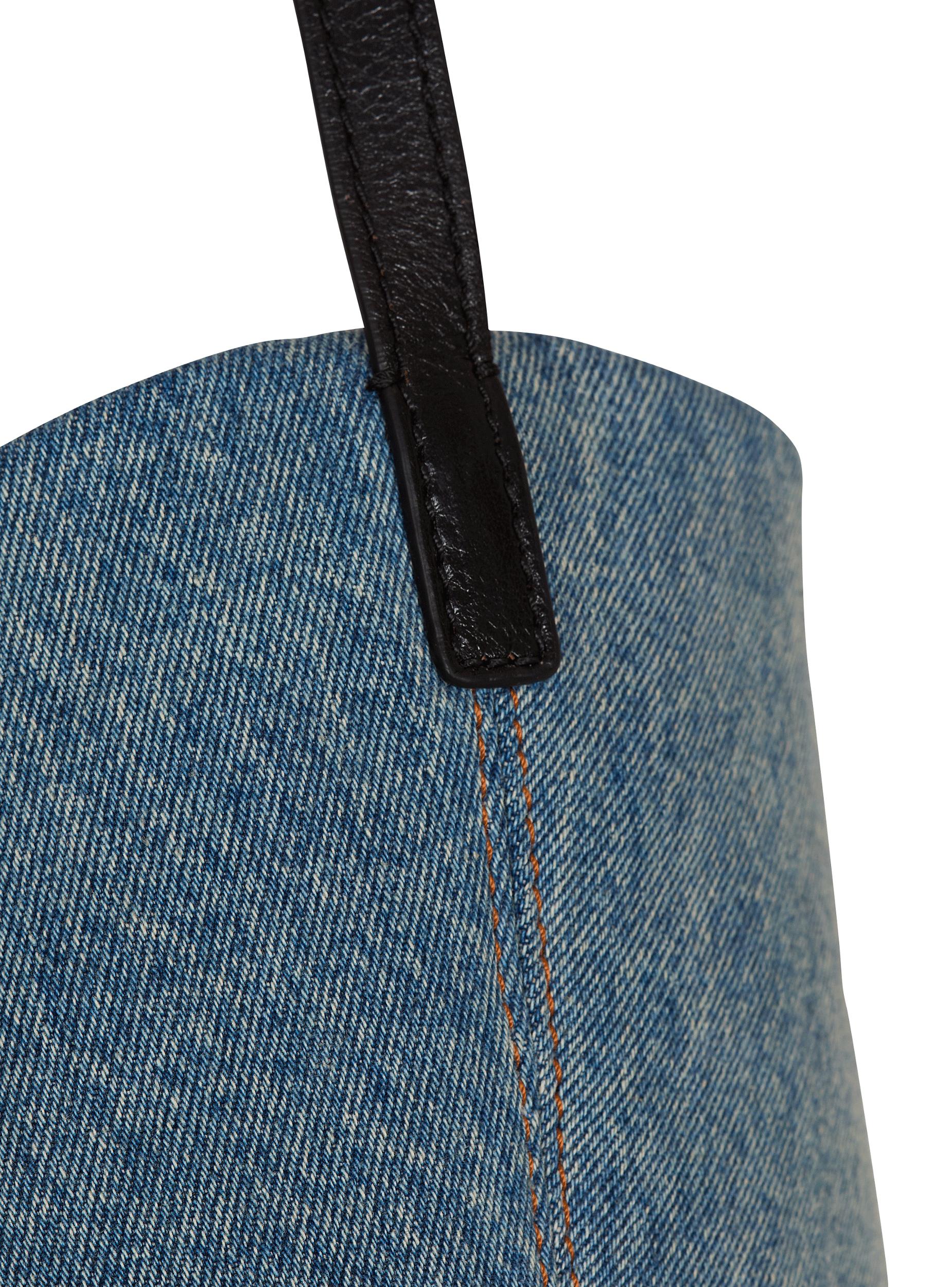 Track denim tote bag Product Image