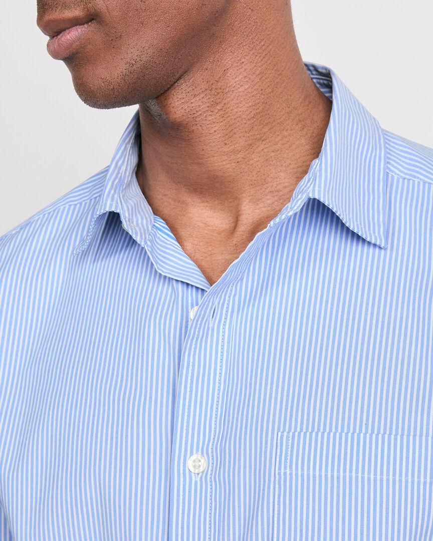 Tiburon Stripe Performance Cotton Short-Sleeve Shirt Product Image