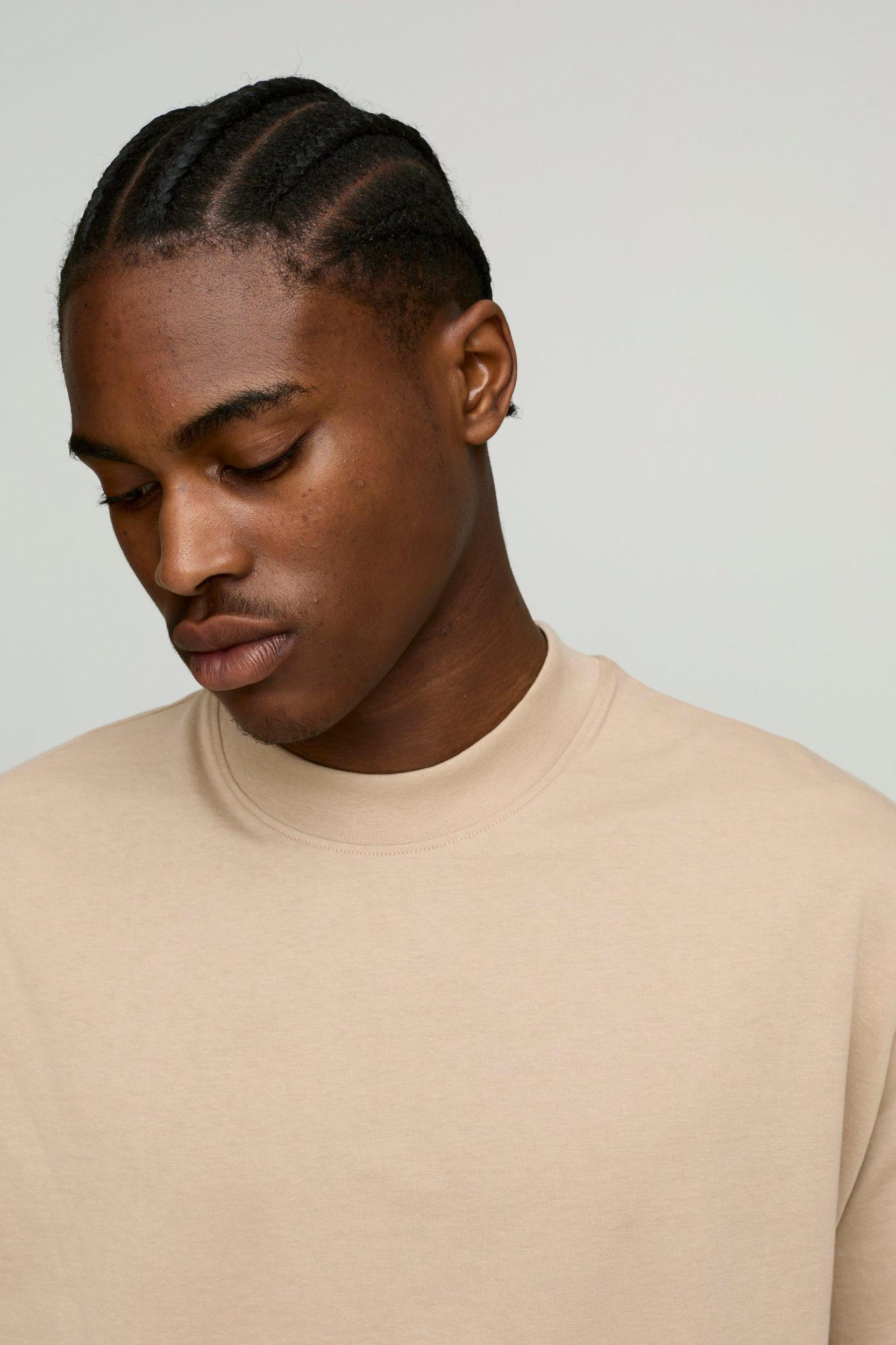 Oversized Boxy Extended Neck T-shirt | boohooMAN USA Product Image