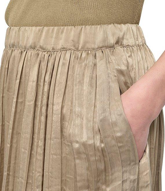 DKNY by Donna Karan Crushed Crease Midi Skirt Product Image
