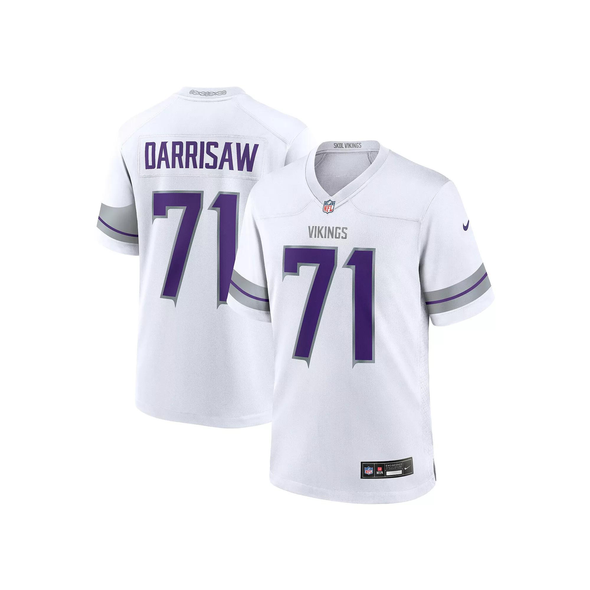Men's Nike Christian Darrisaw White Minnesota Vikings Alternate Game Jersey,  Product Image
