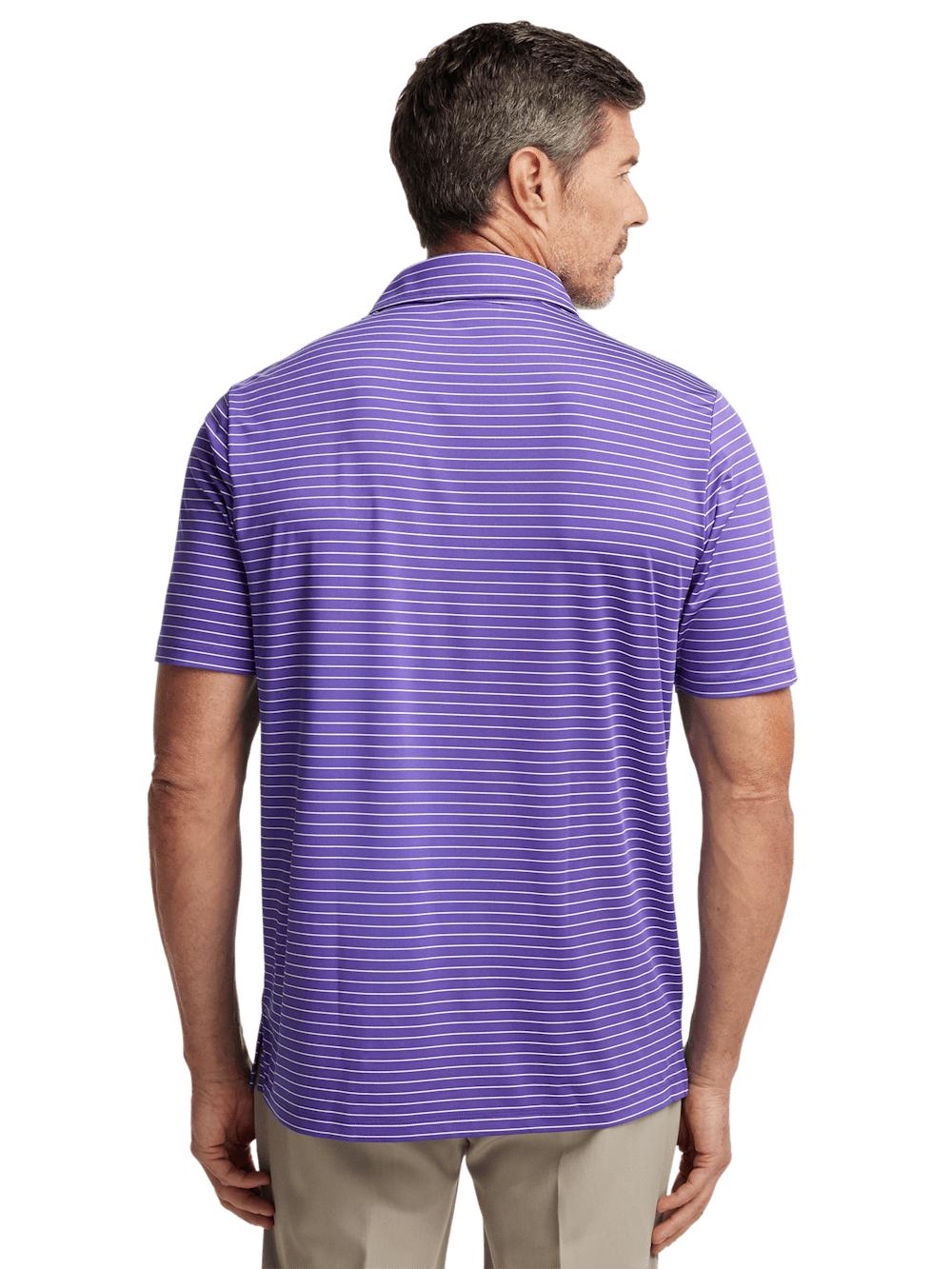 Performance Blend Three Button Polo - Purple Product Image