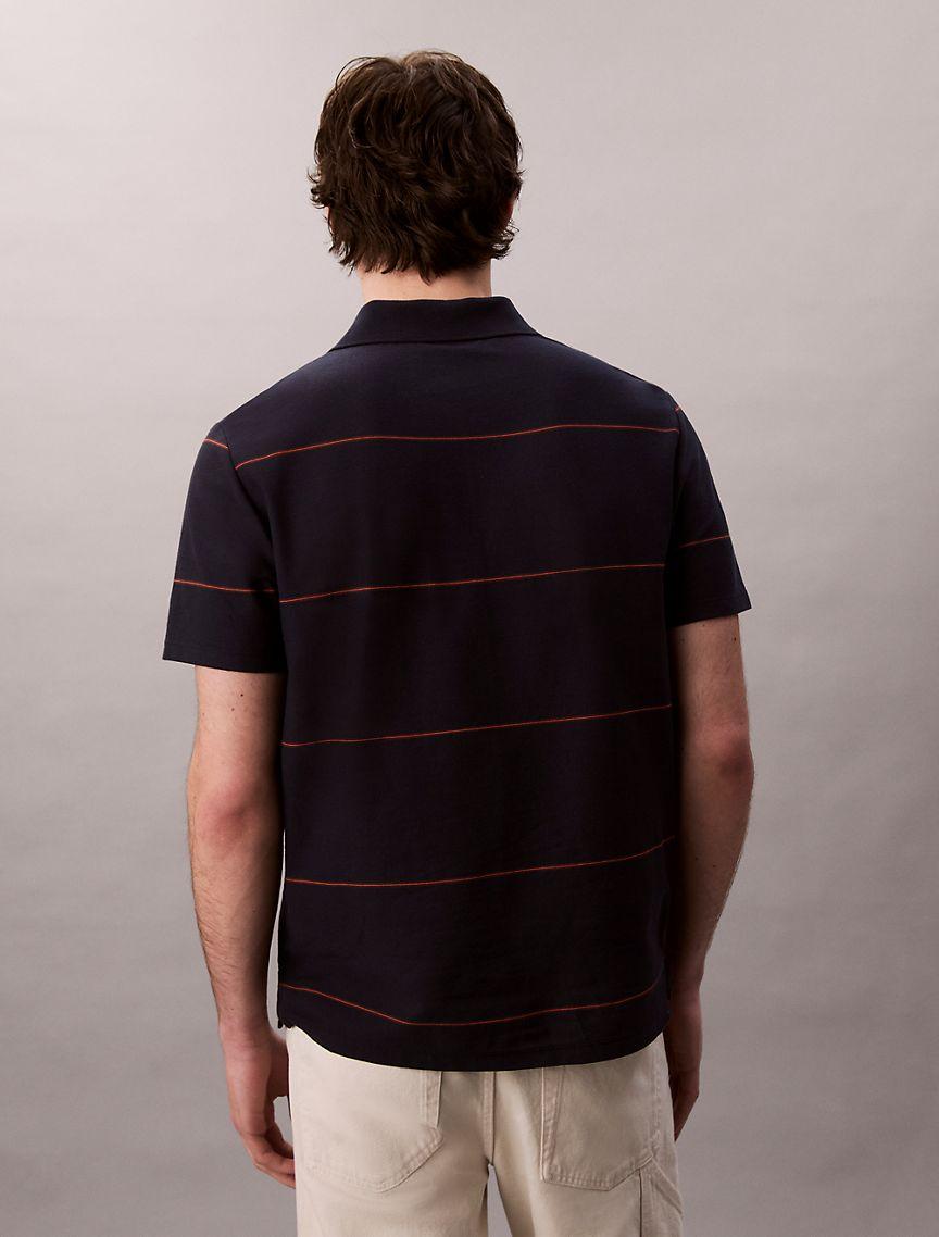 Stripe Relaxed Polo Shirt  Product Image