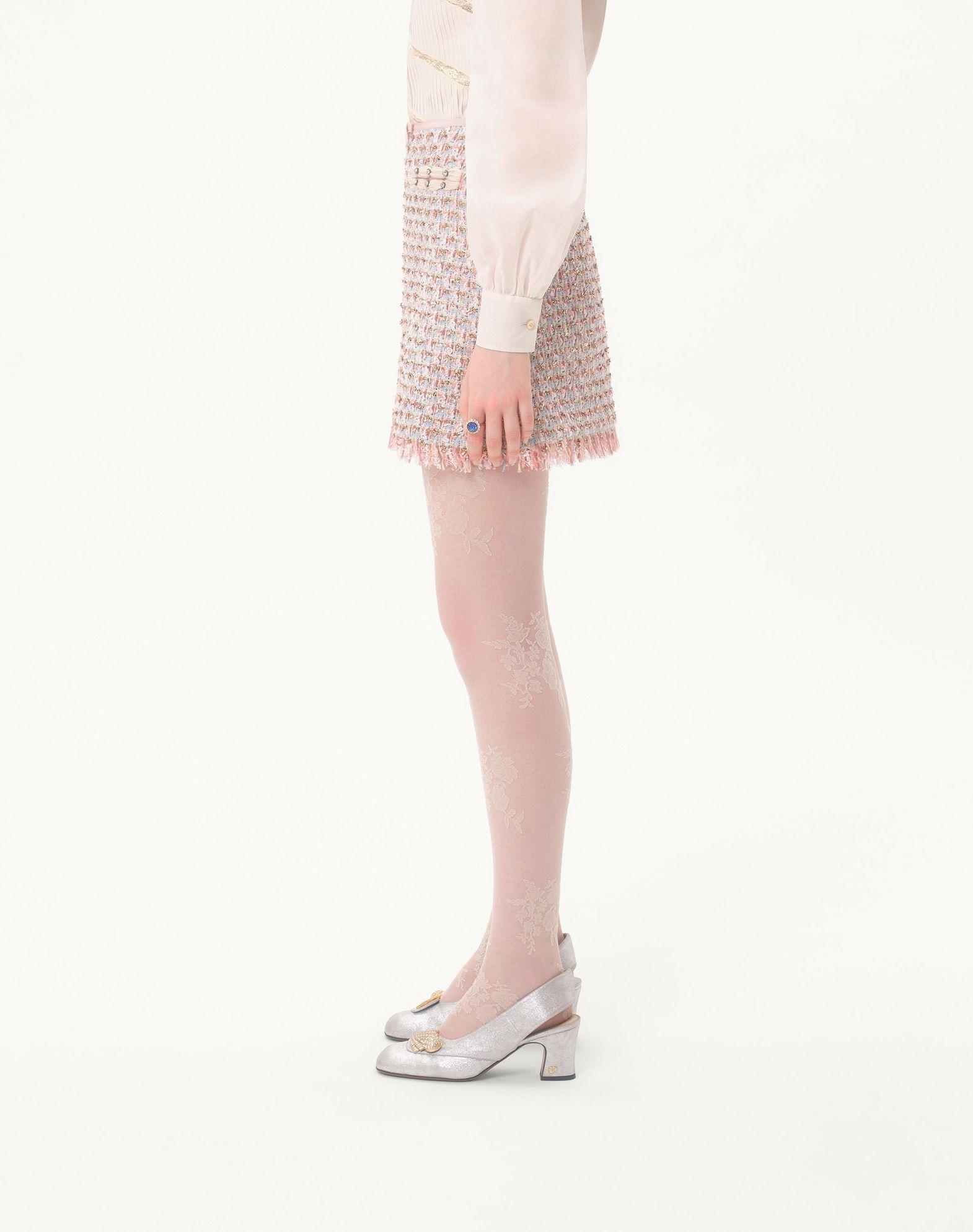 Ribbon Tweed Skirt  Product Image