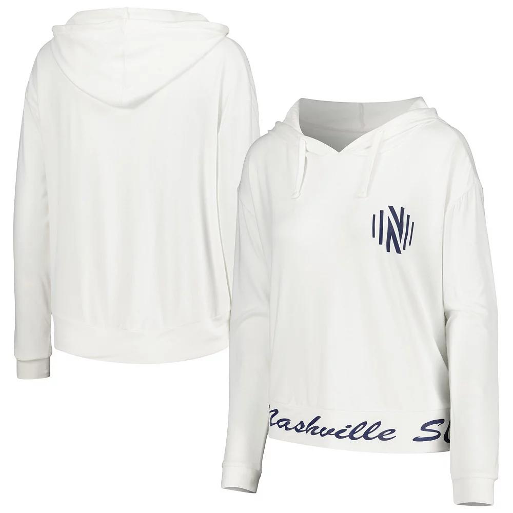 Women's Concepts Sport White Nashville SC Accord Hoodie Long Sleeve Top,  Product Image