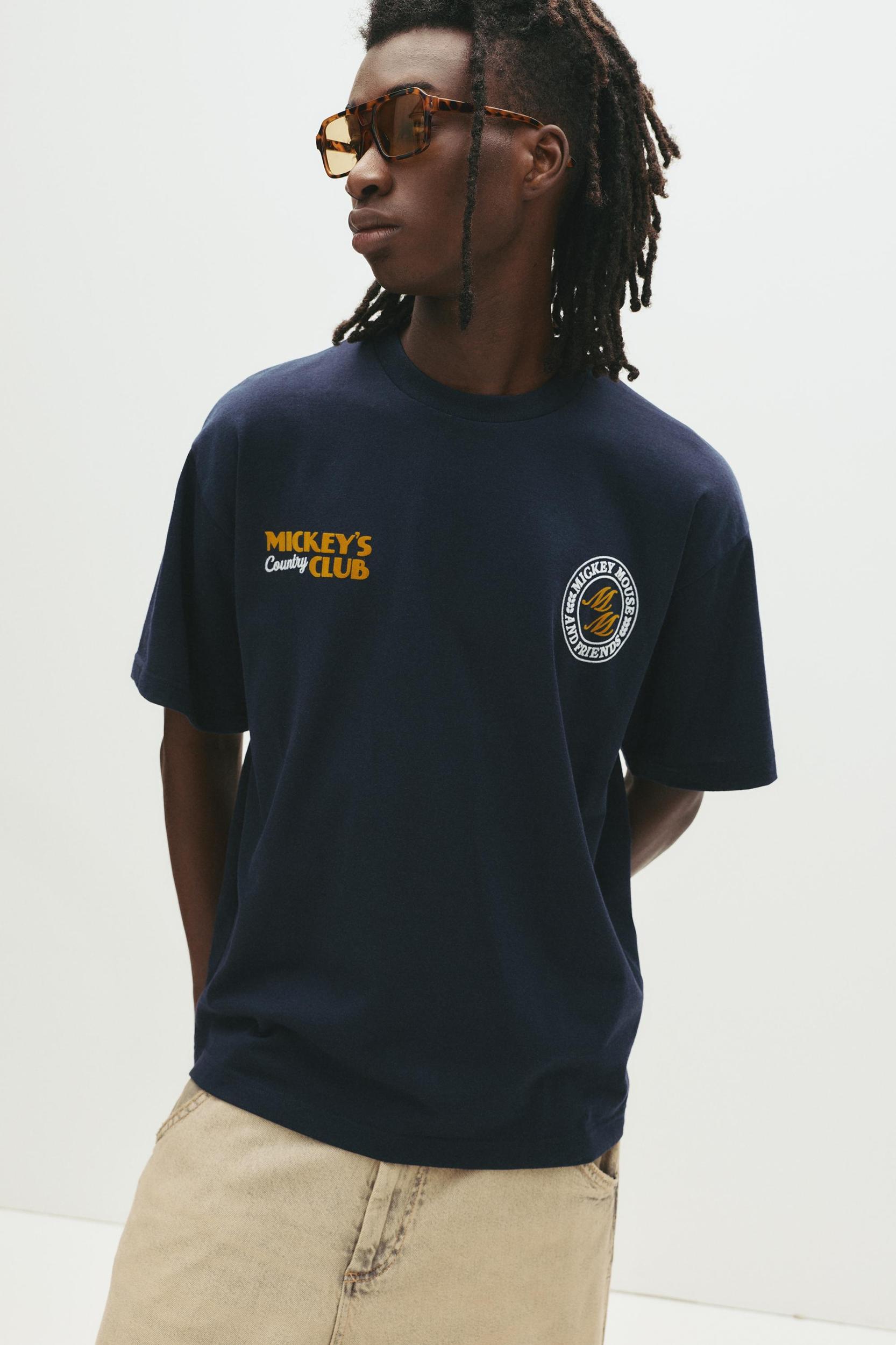 Blue Mickey Mouse T-shirt Product Image