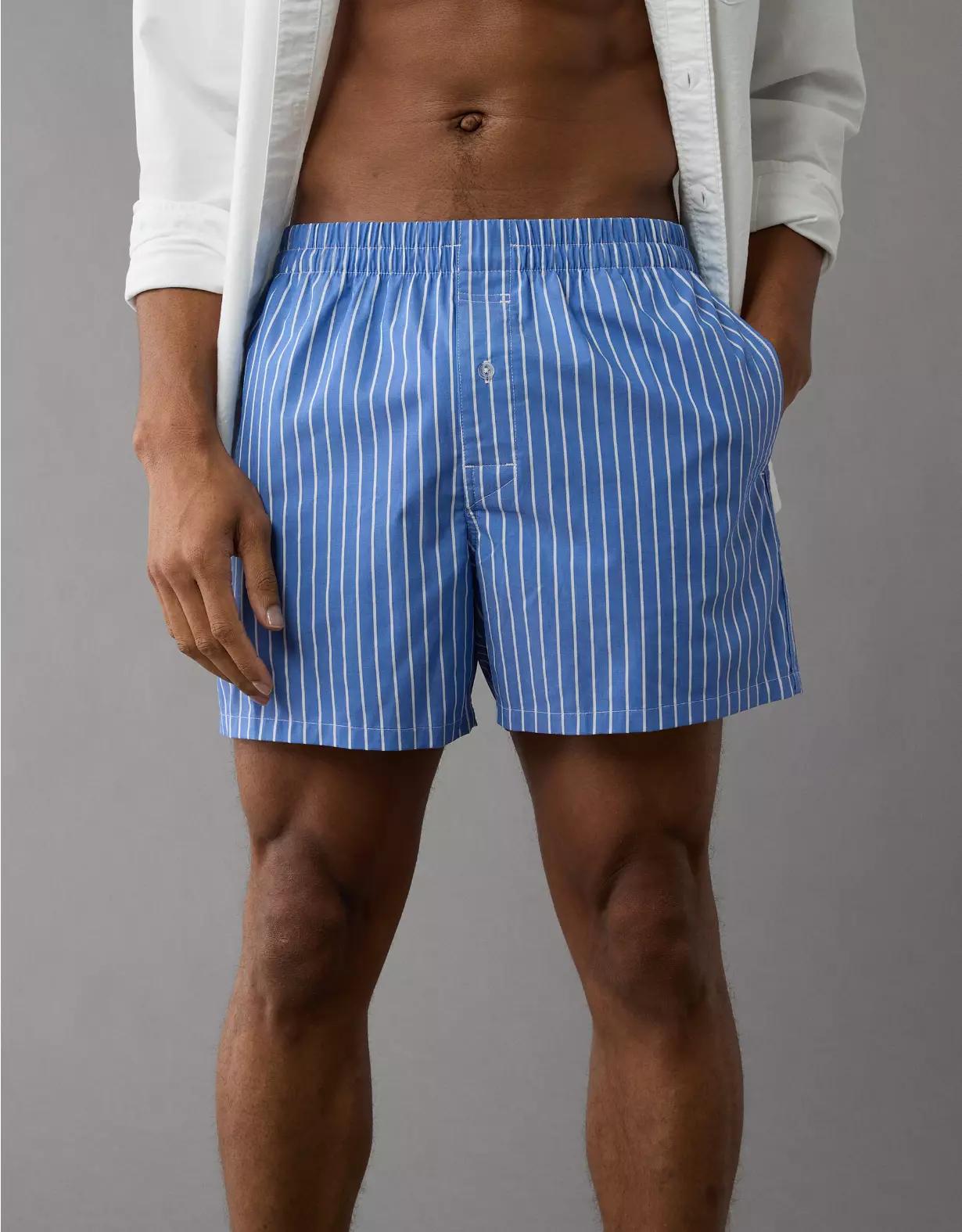AEO Men's Striped Poplin Pocket Boxer Short Product Image