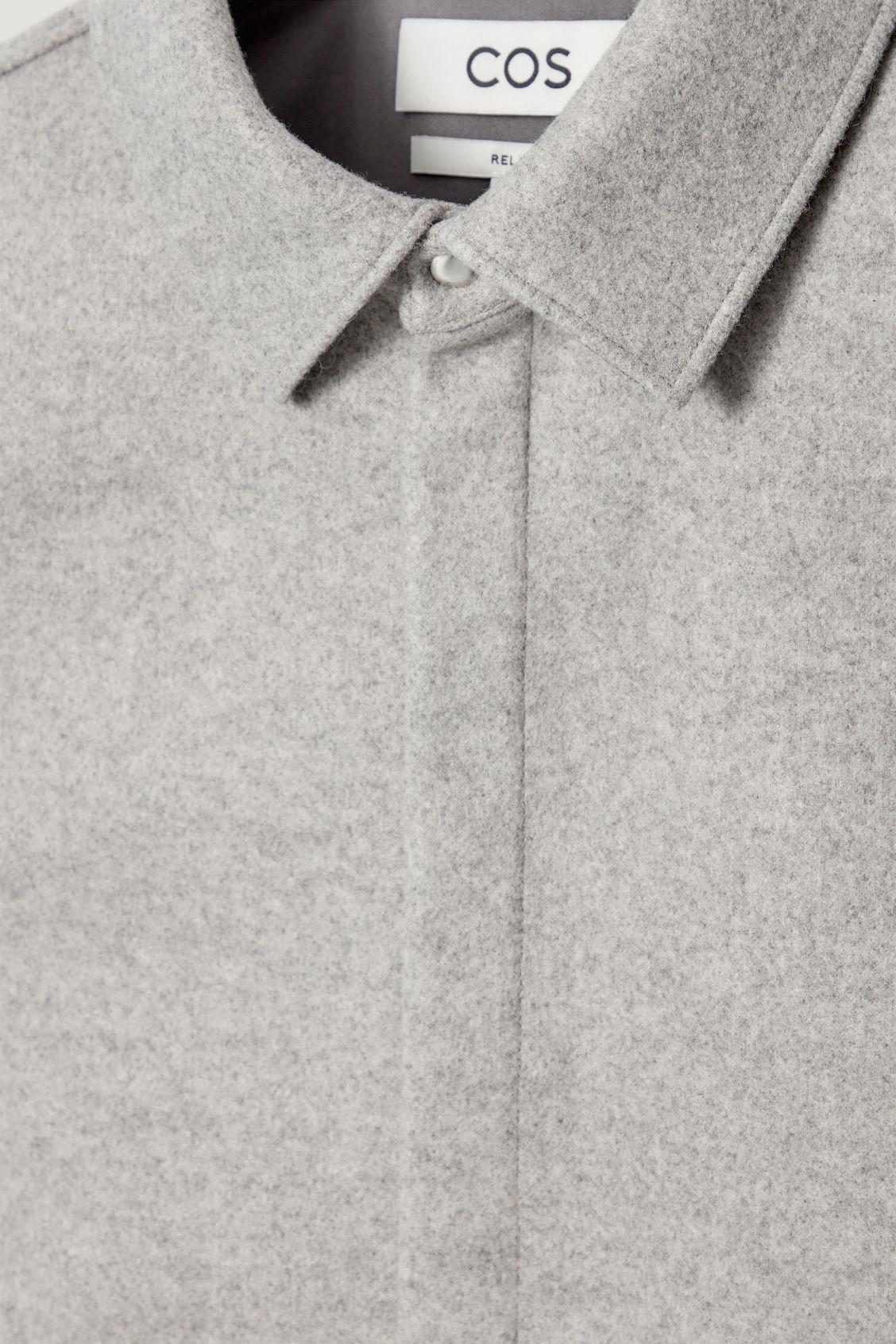 RELAXED WOOL-BLEND OVERSHIRT Product Image