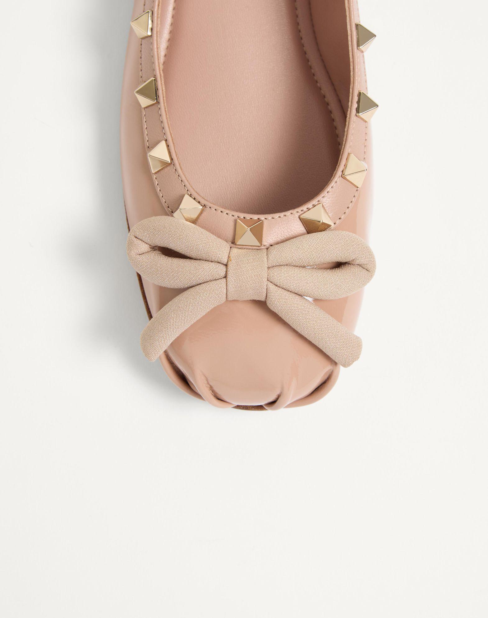 Rockstud Patent Leather Ballerina Product Image