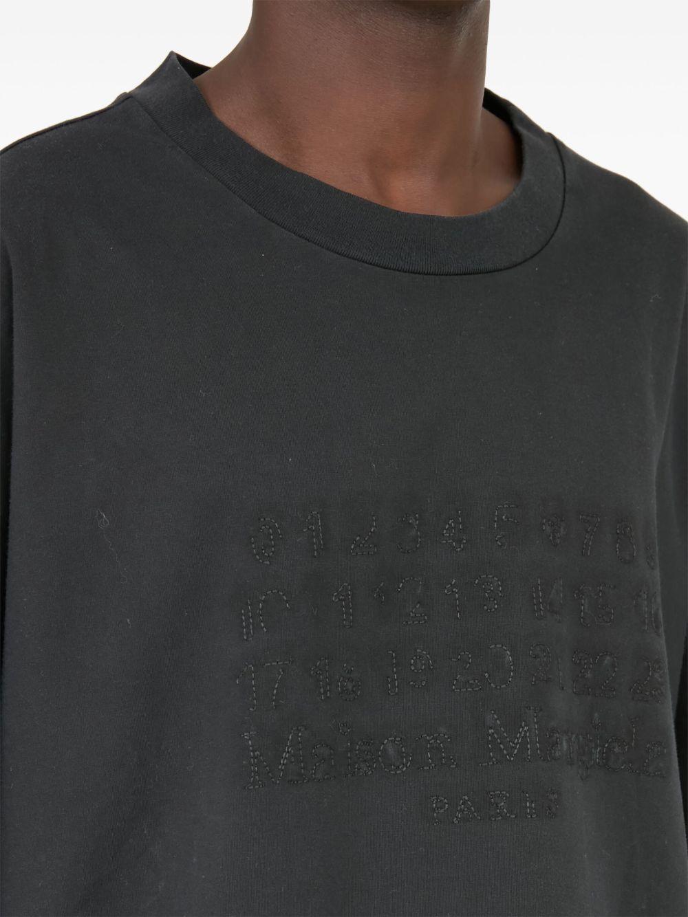 logo-embroidered cotton T-shirt Product Image