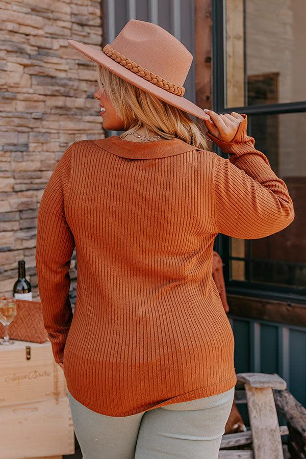 Brown Sugar Smiles Ribbed Top Curves Product Image