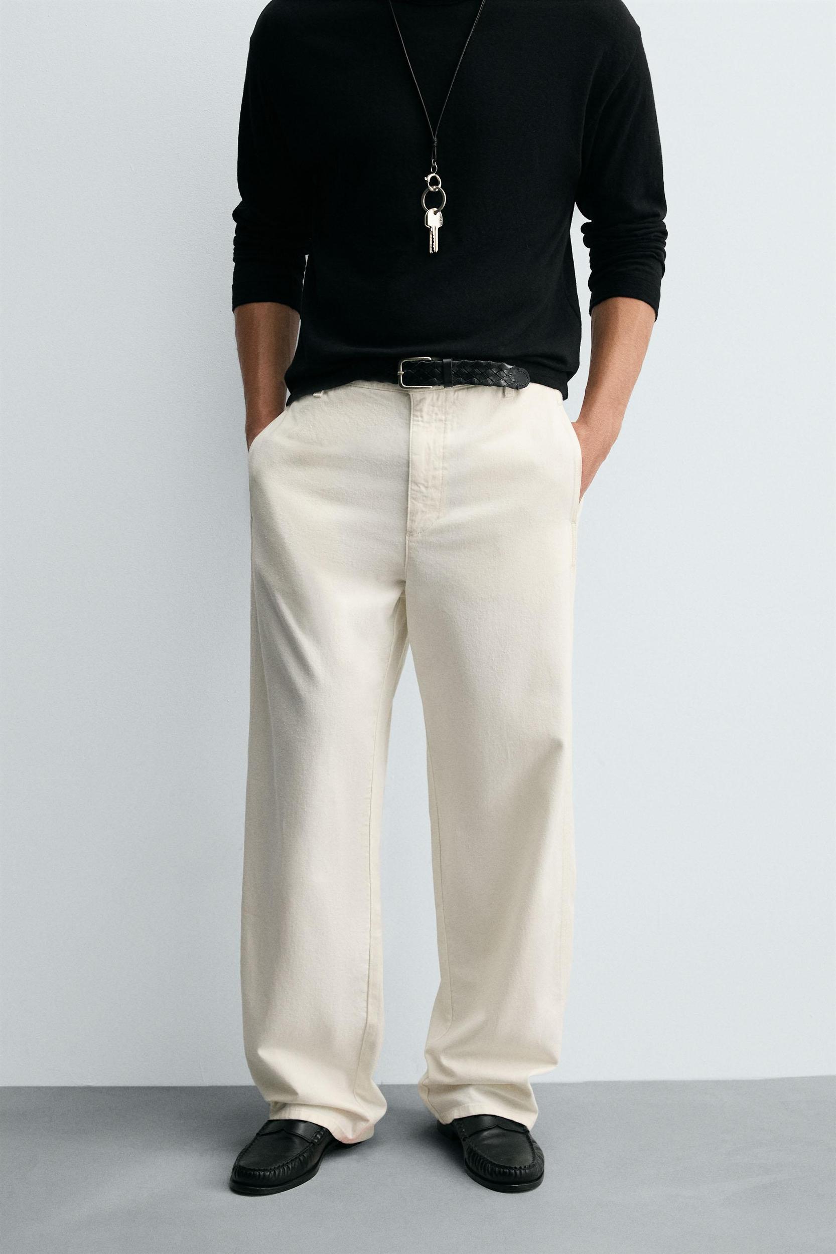 COTTON HEMP CHINO PANTS Product Image