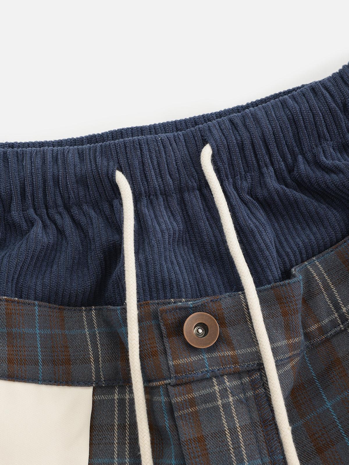 Aelfric Eden Plaid Double Waist Longline Shorts Female Product Image