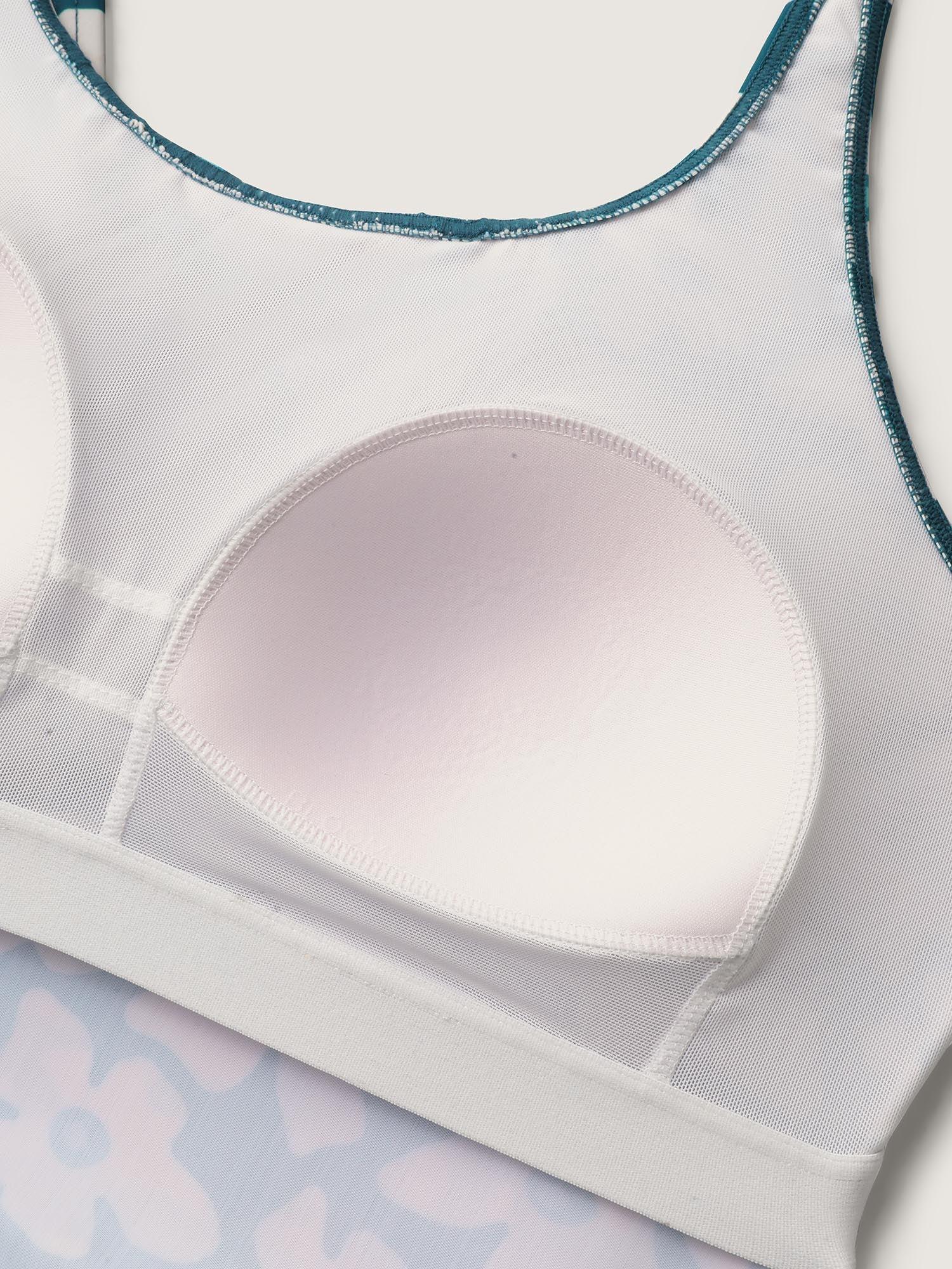 Floral Print Contrast One-Piece Swimsuit Female Product Image