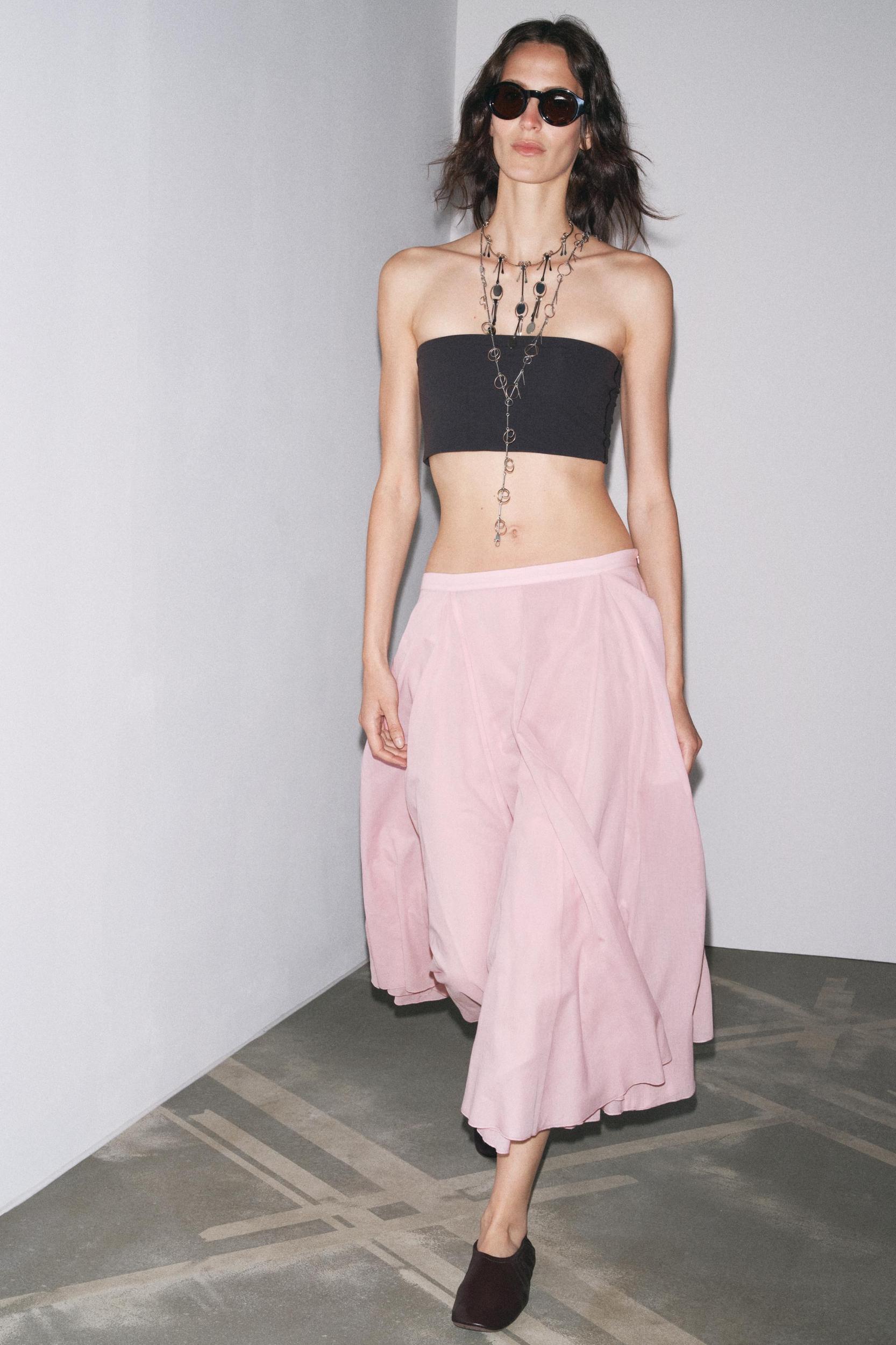 ZW COLLECTION FLared COTTON SKIRT Product Image